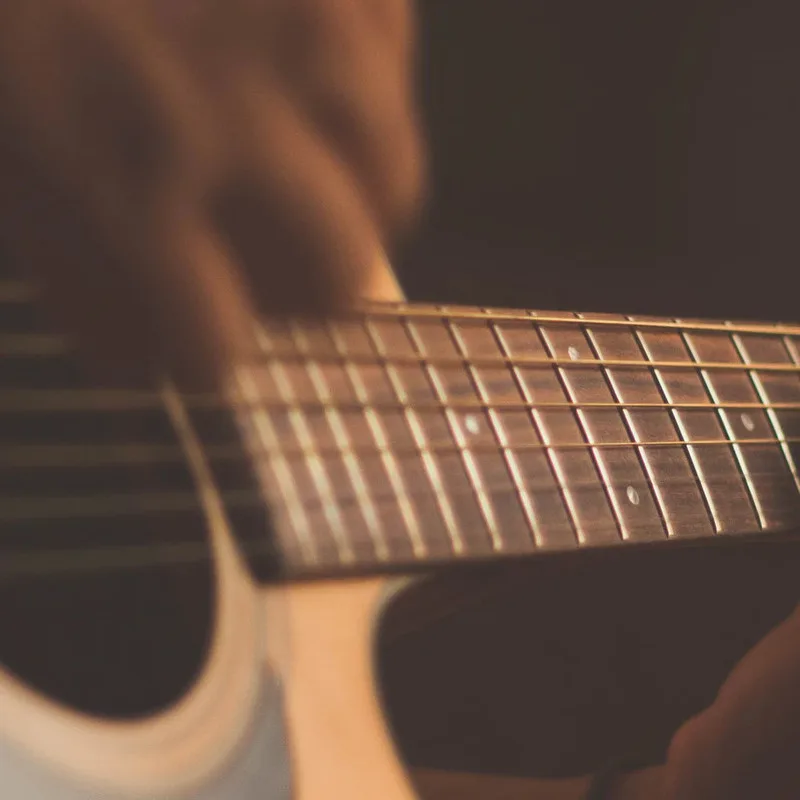 Acoustic guitar of the band Het CassetteBandje from Eindhoven